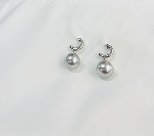 Pearl Hoop Earrings