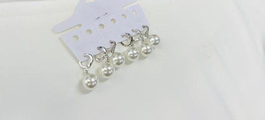 Set Sterling Silver Small  Earring