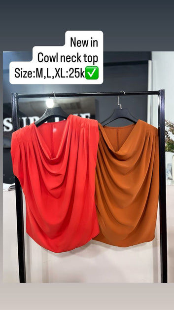 Cowl neck top