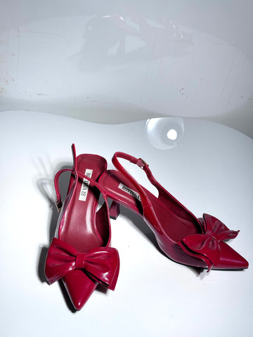 Red Bottega High Heels