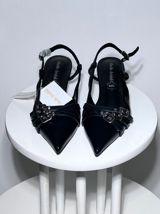 Black Pointed Toe Luxury Heels