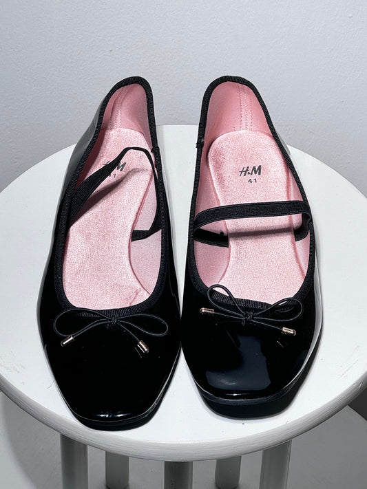 Black Ballet Flats Shoes