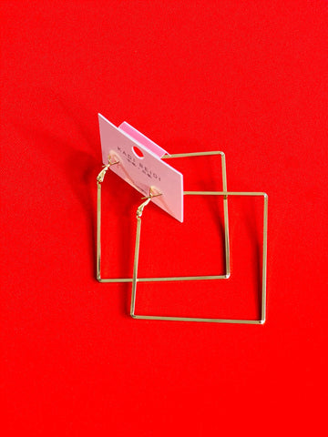 Square Geometric  earring