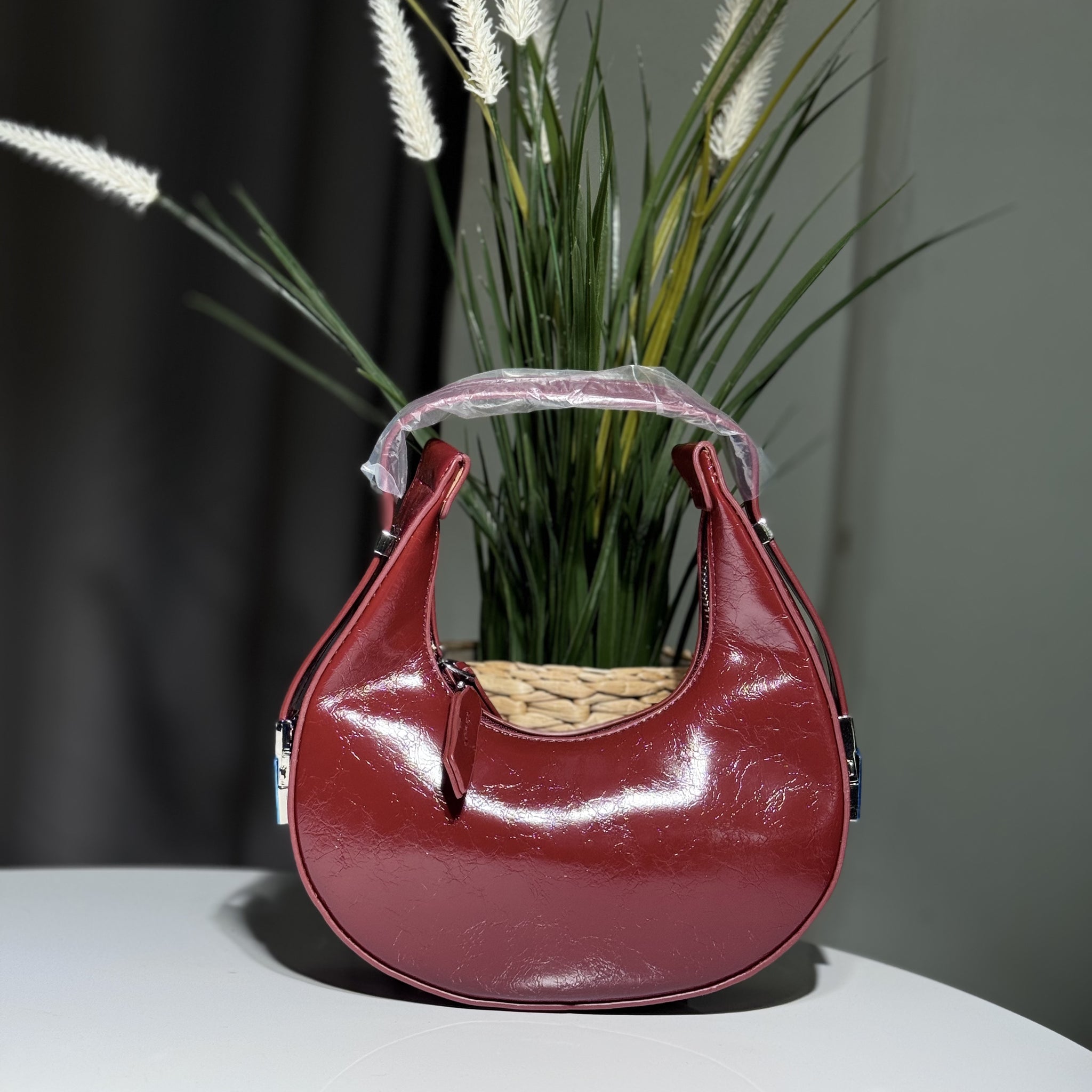 Red Halfmoon Bag