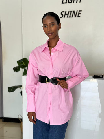 Leather and elastic belt