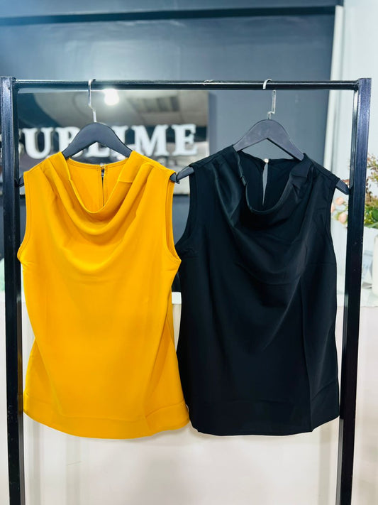 Cowl neck top