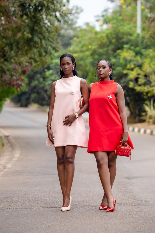 Short dress sleeveless Ceremonial