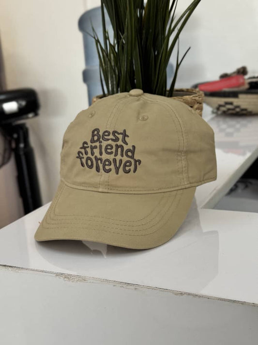 Unisex baseball cap best friend forever